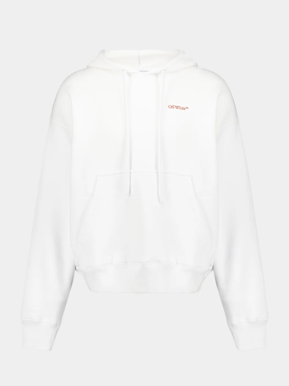 White Cotton Hoodie