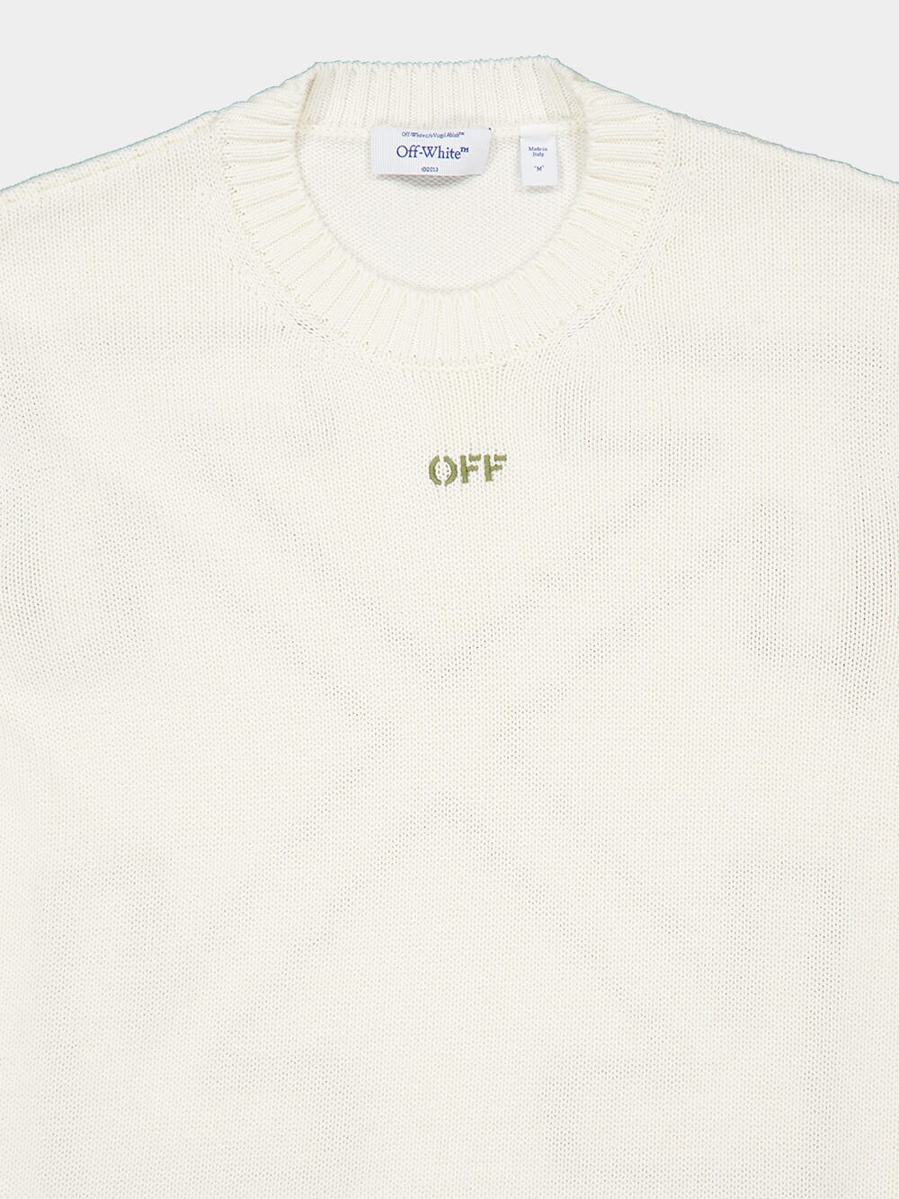 Cream Diag Outline Knit Jumper - Image 2
