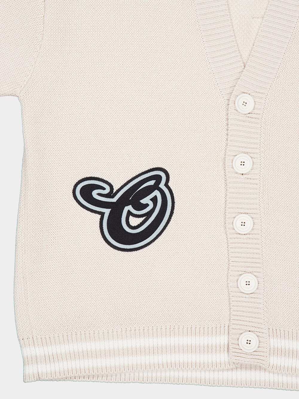 Cream Star Varsity Knit Cardigan - Image 5