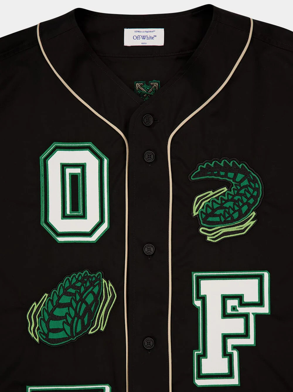 Crocodile Patch Baseball Shirt - Image 3