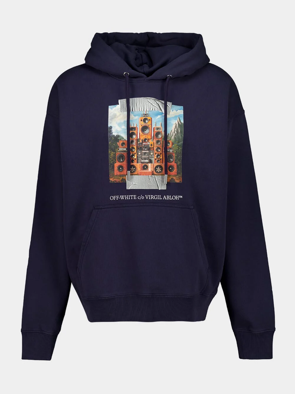 Dark Sapphire Train Off Cotton Sweatshirt