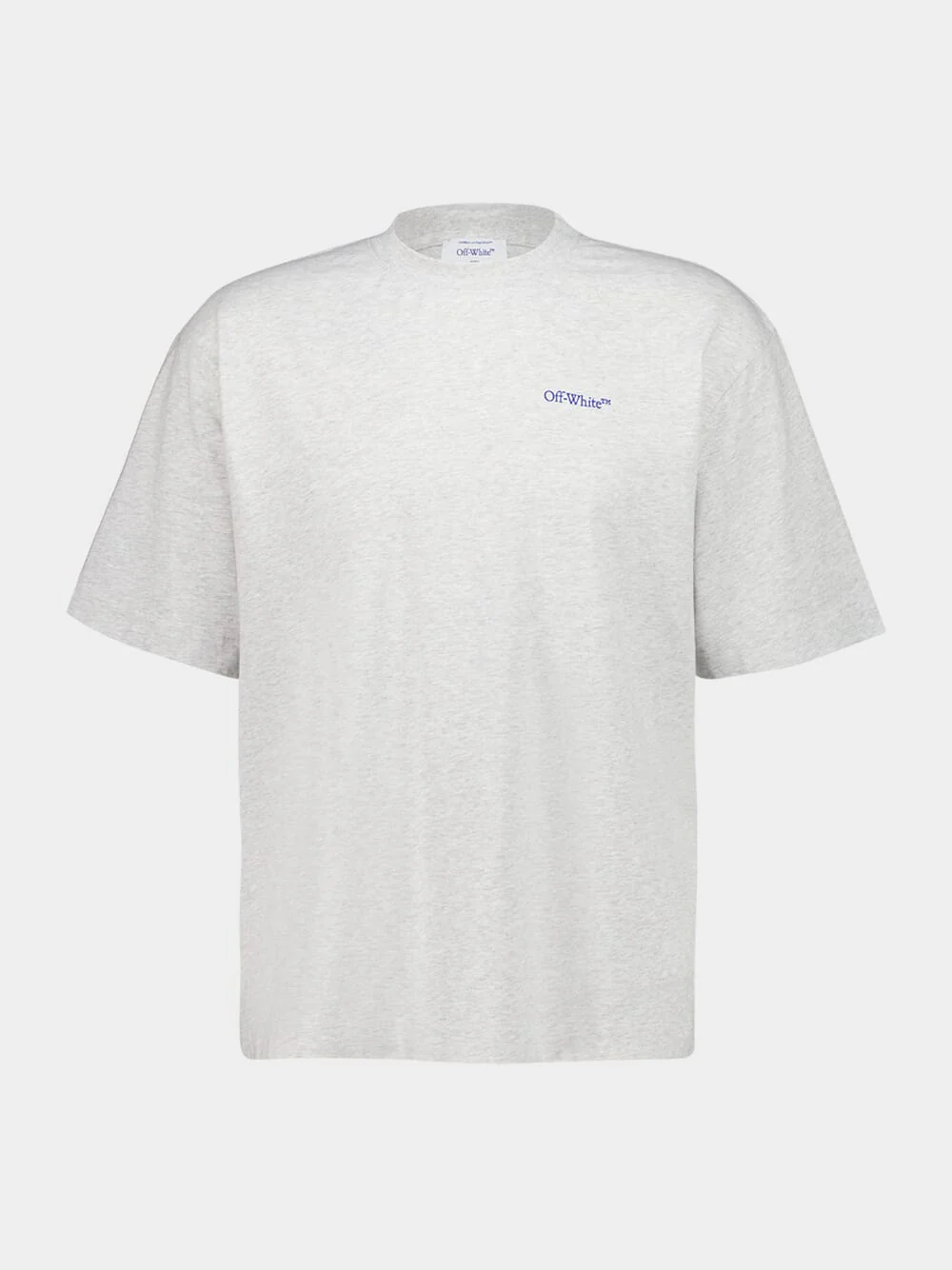 Grey Melange Scribble Diag T-Shirt
