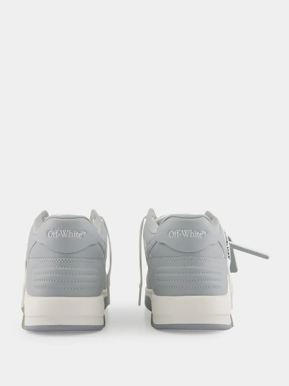 Grey Out Of Office Calf Leather Sneakers - Image 12