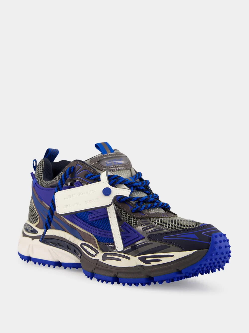 Gunmetal and Navy Blue Be Right Back Sneakers - Image 2