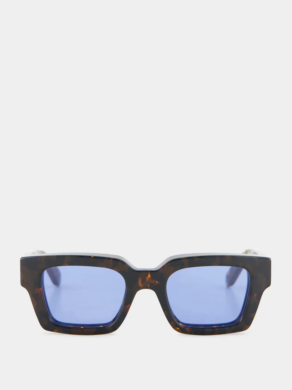 Havana and Blue Virgil Square Sunglasses