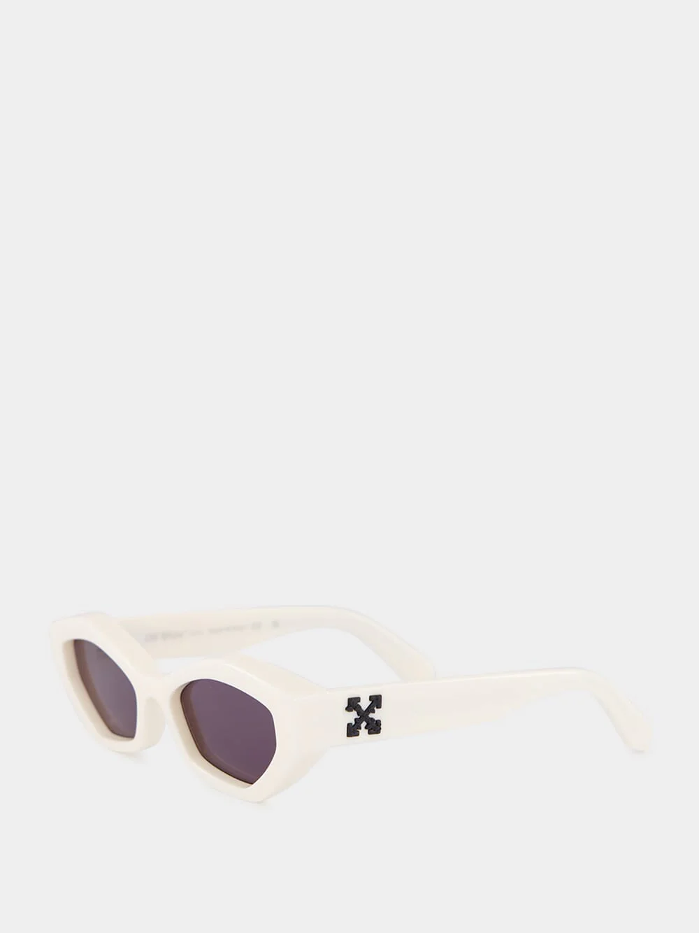 Hilo White Cat-Eye Sunglasses - Image 3