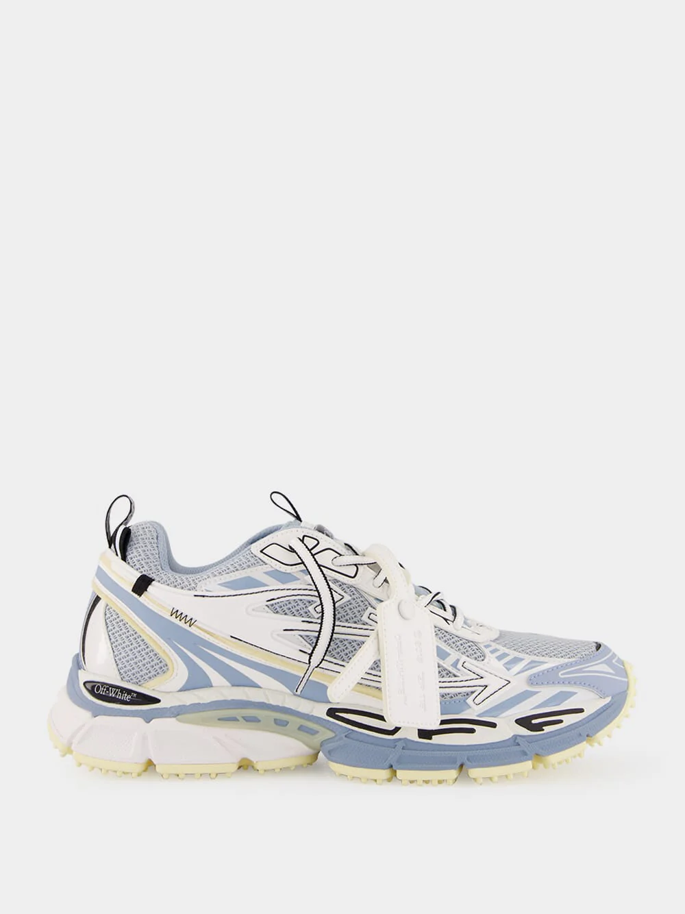 Light Grey and Cyan Celeste Be Right Back Sneakers