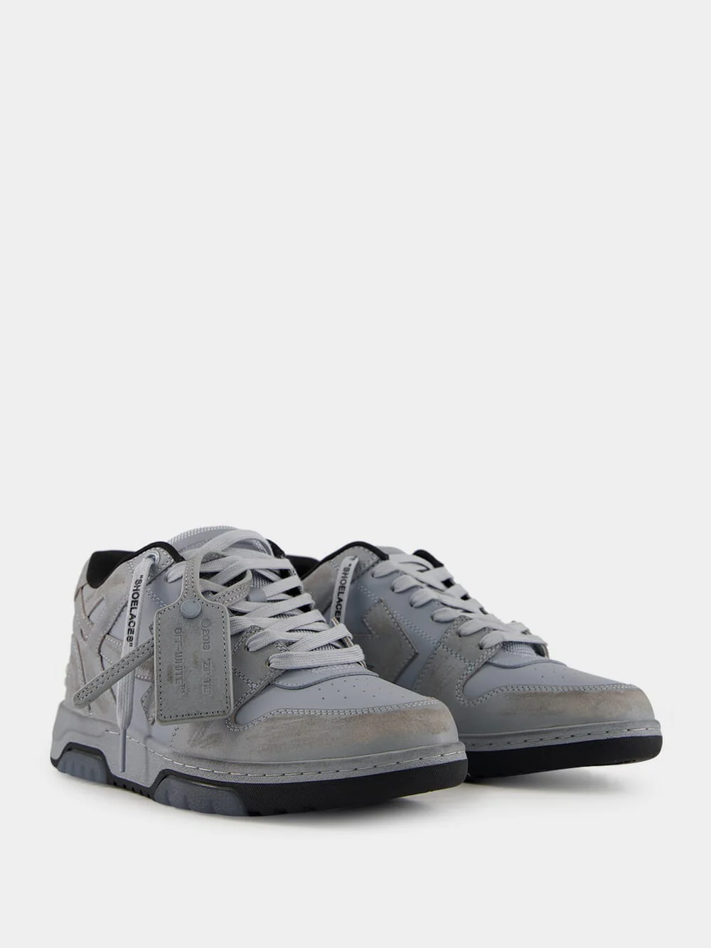 Light Grey Out Of Office Suede Sneakers - Image 3