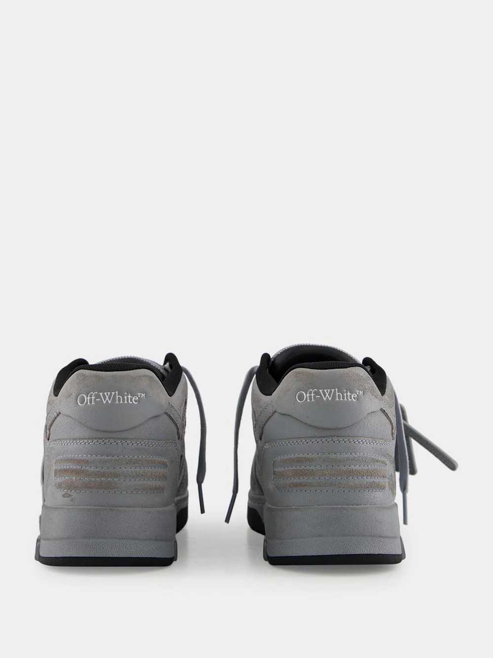 Light Grey Out Of Office Suede Sneakers - Image 5
