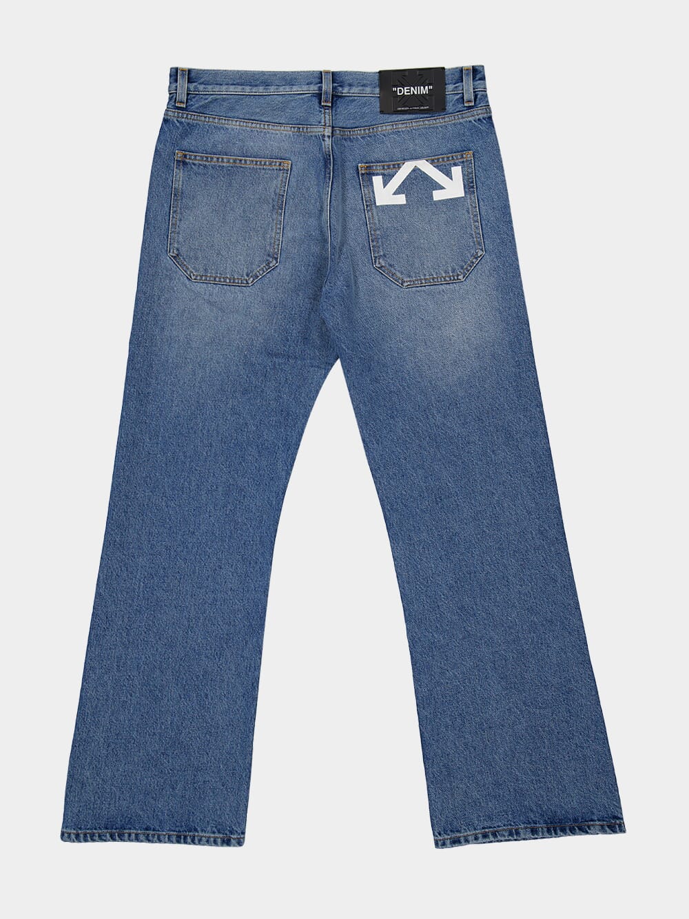 Light Medium Blue Relaxed Fit Jeans - Image 6