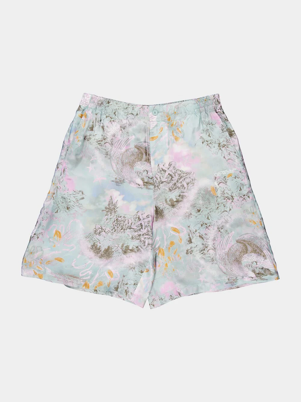 Light Multicolour Cotton Bowling Shorts - Image 5