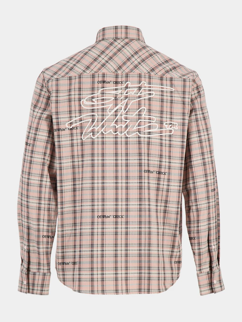 Mauve Morn Check Flannel Cotton Shirt - Image 2