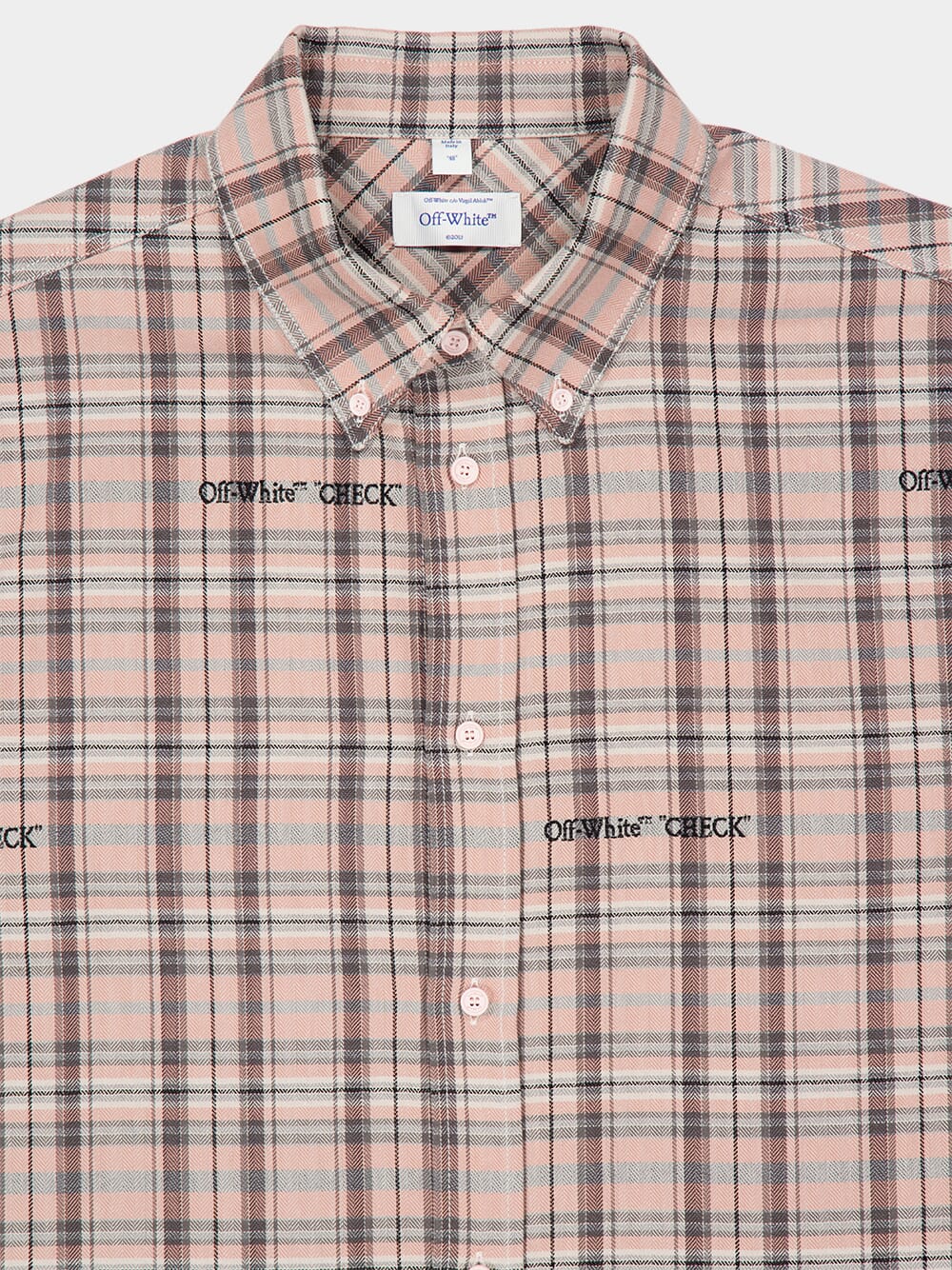 Mauve Morn Check Flannel Cotton Shirt - Image 3