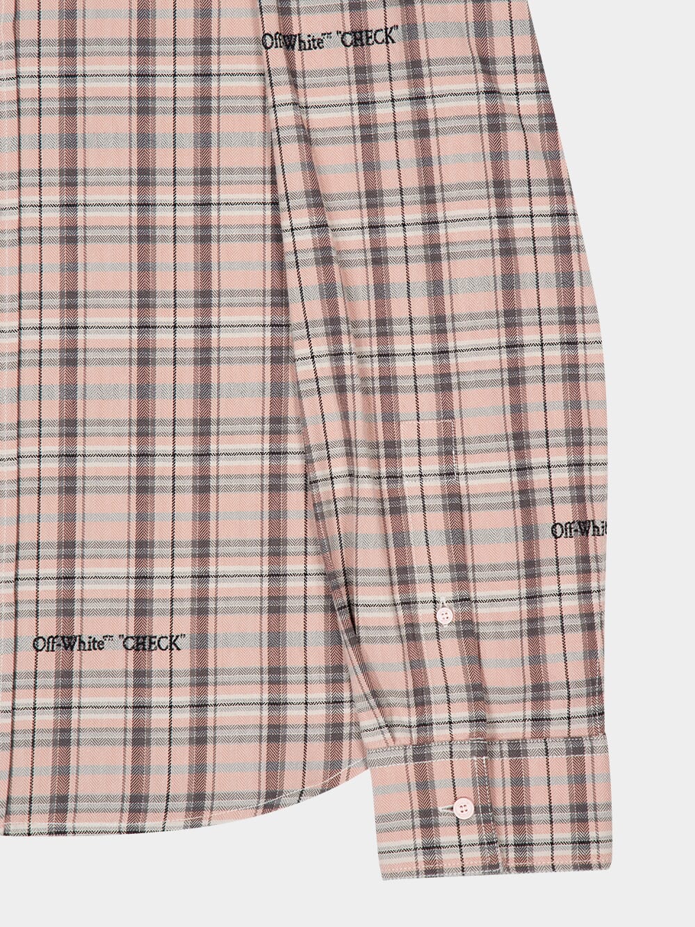 Mauve Morn Check Flannel Cotton Shirt - Image 4