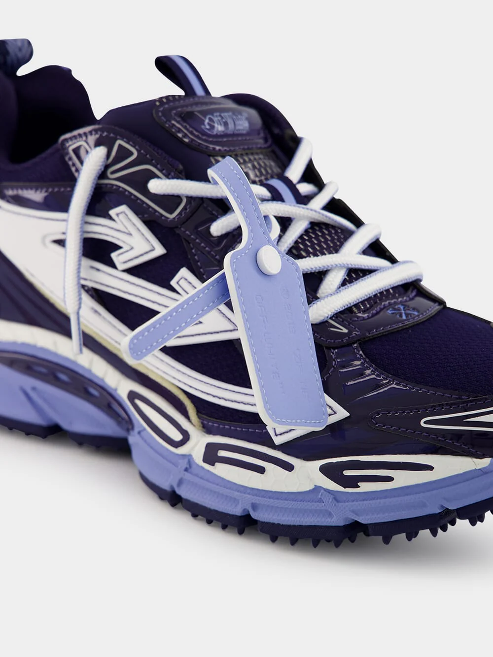 Navy and Dusty Blue Be Right Back Sneakers - Image 6