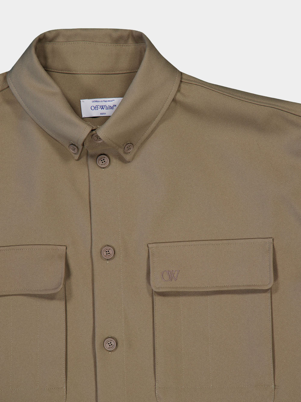 OW Emb Drill Milit Overshirt - Image 3