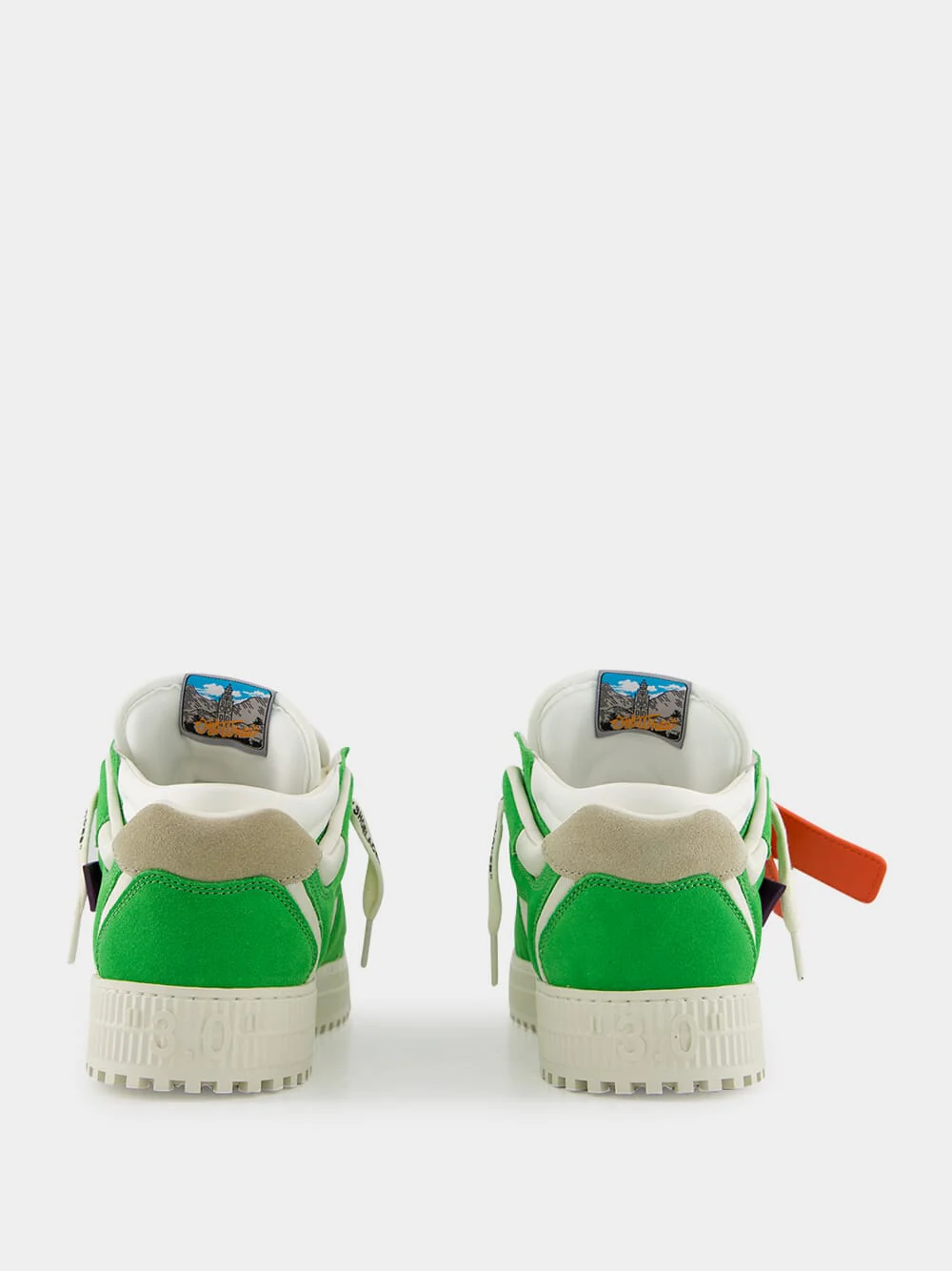 Purple and Light Green Floating Arrow Sneakers - Image 10