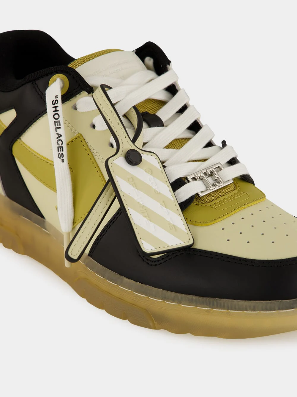 Sand and Golden Brown OOO Varsity Leather Sneakers - Image 7