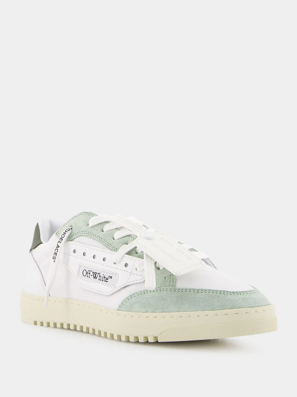 5.0 Panelled Canvas Green Sneakers - Image 2