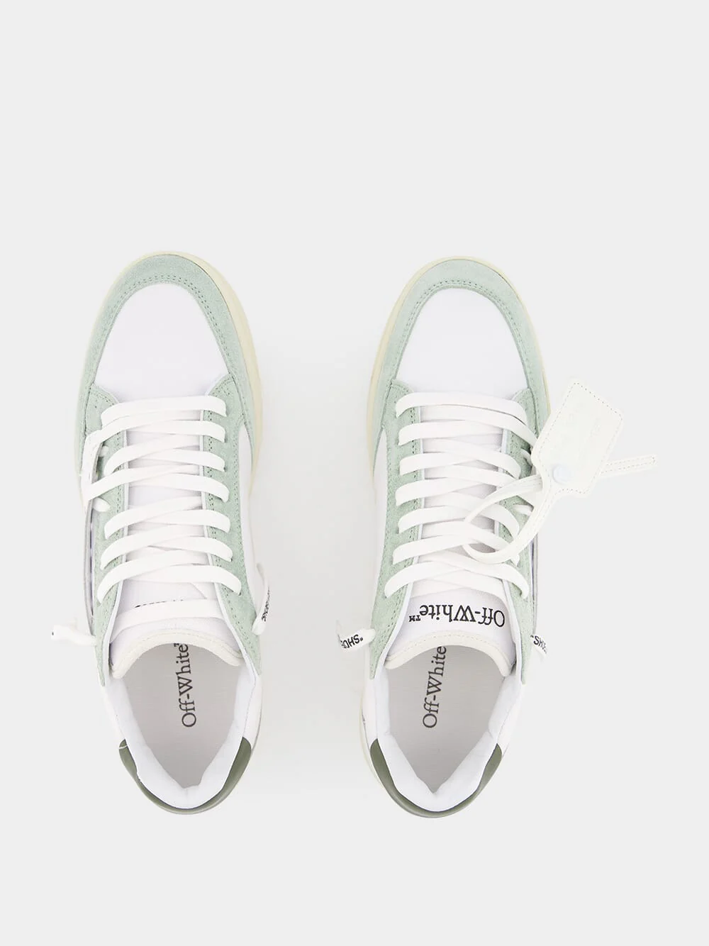5.0 Panelled Canvas Green Sneakers - Image 4