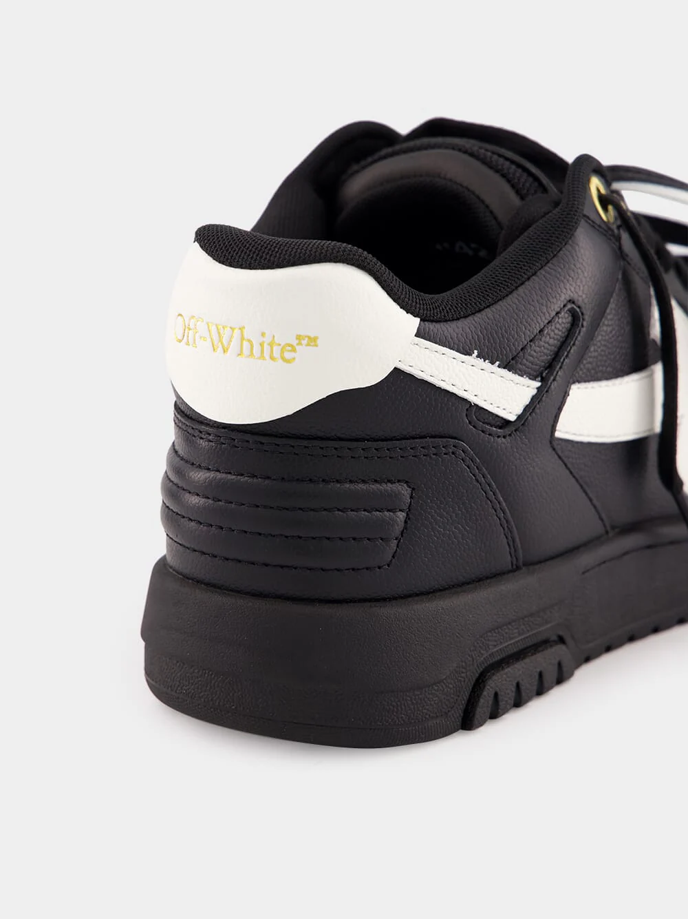 Black Out of Office Basket Leather Sneakers - Image 6
