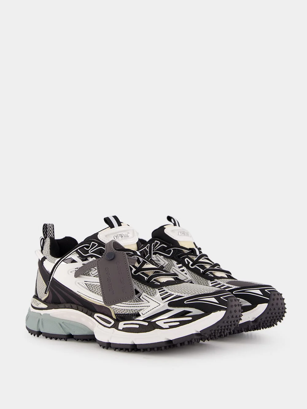Light Grey and Black Be Right Back Sneakers - Image 4