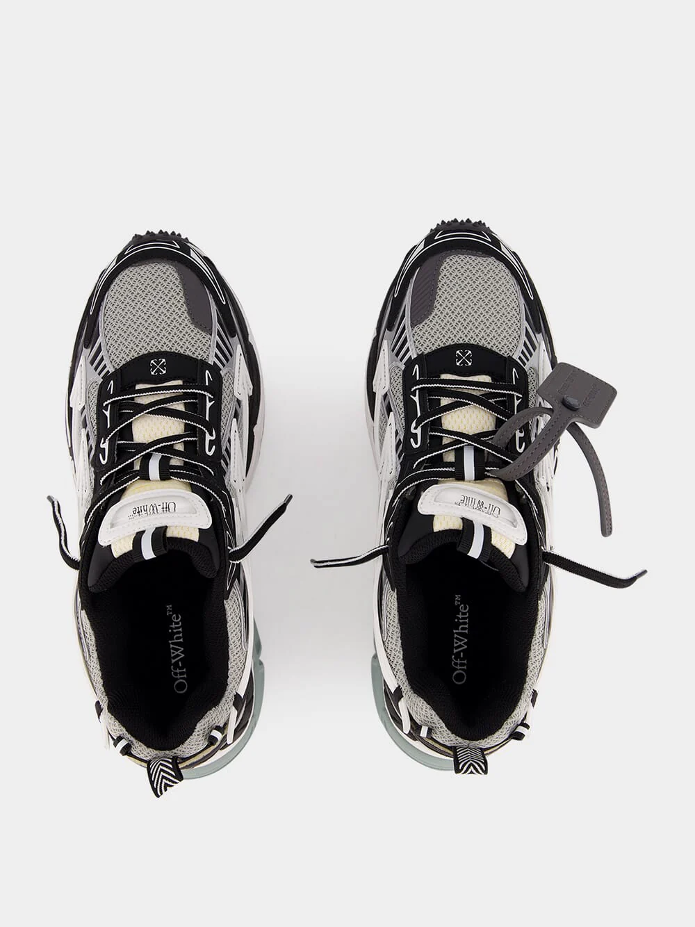 Light Grey and Black Be Right Back Sneakers - Image 5
