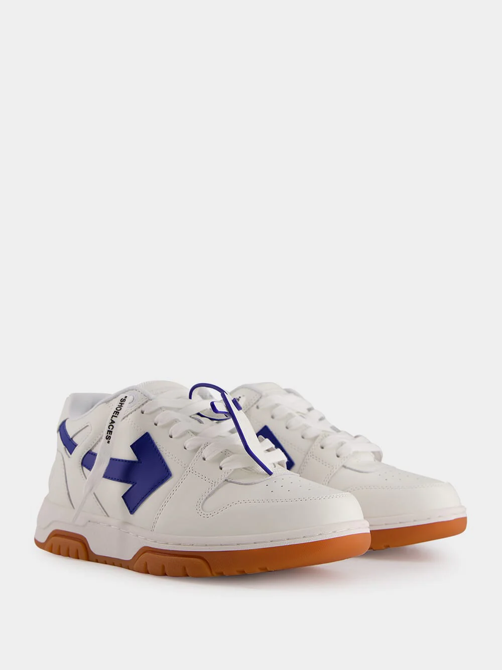 White and Blue Out Of Office Sneakers - Image 3