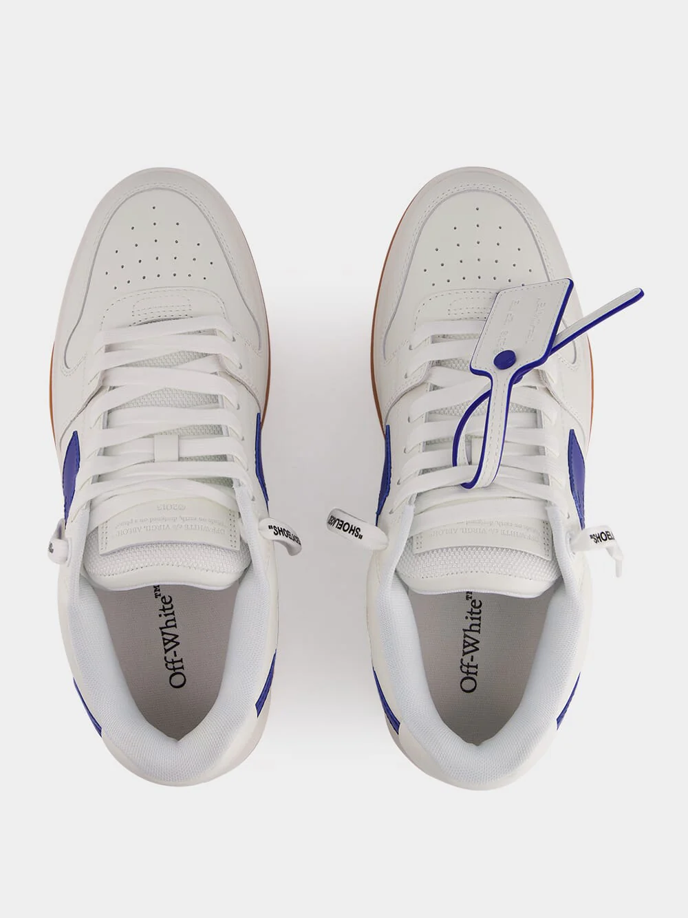 White and Blue Out Of Office Sneakers - Image 4