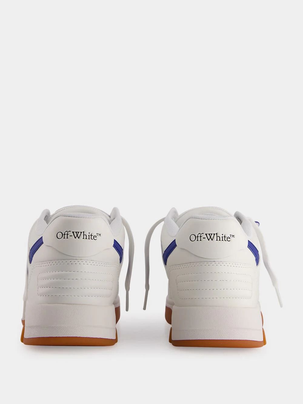 White and Blue Out Of Office Sneakers - Image 5