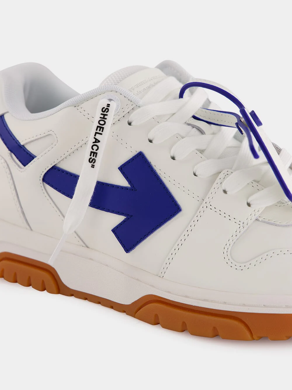 White and Blue Out Of Office Sneakers - Image 6