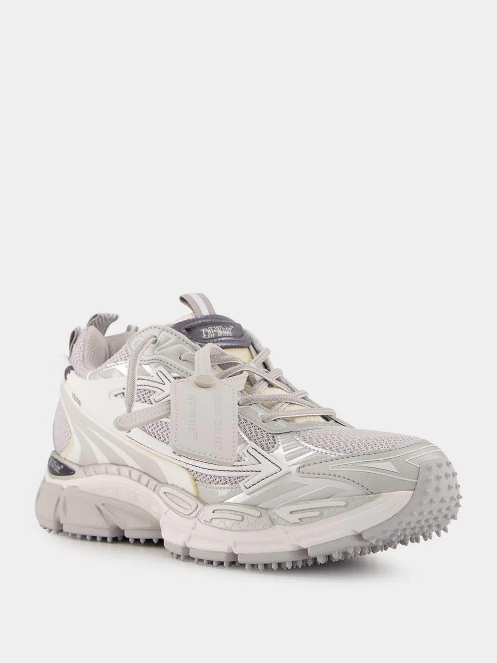 White and Grey Be Right Back Sneakers - Image 2