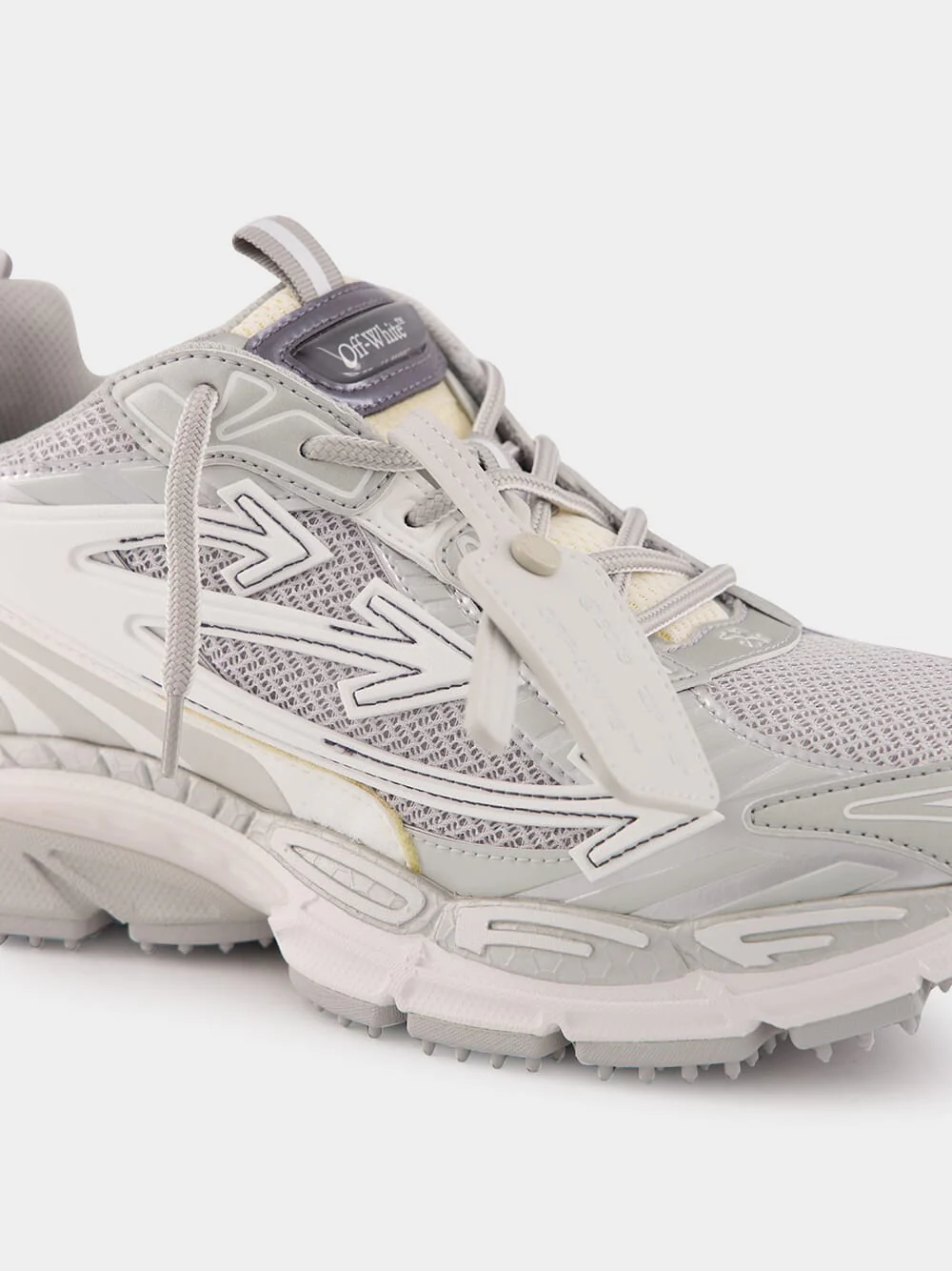 White and Grey Be Right Back Sneakers - Image 7