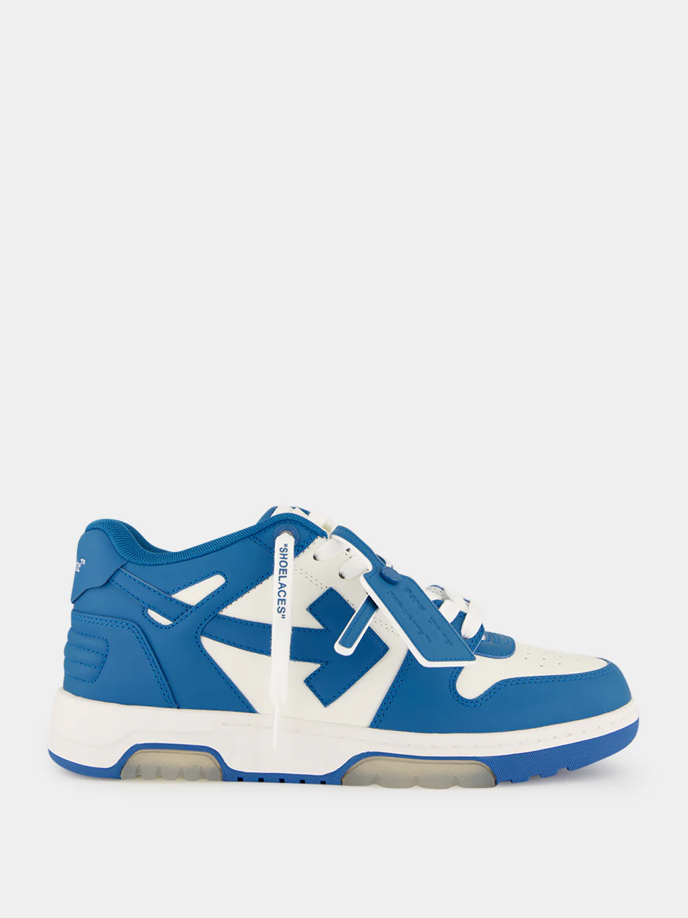 White and Neo Blue Out Of Office Sneakers
