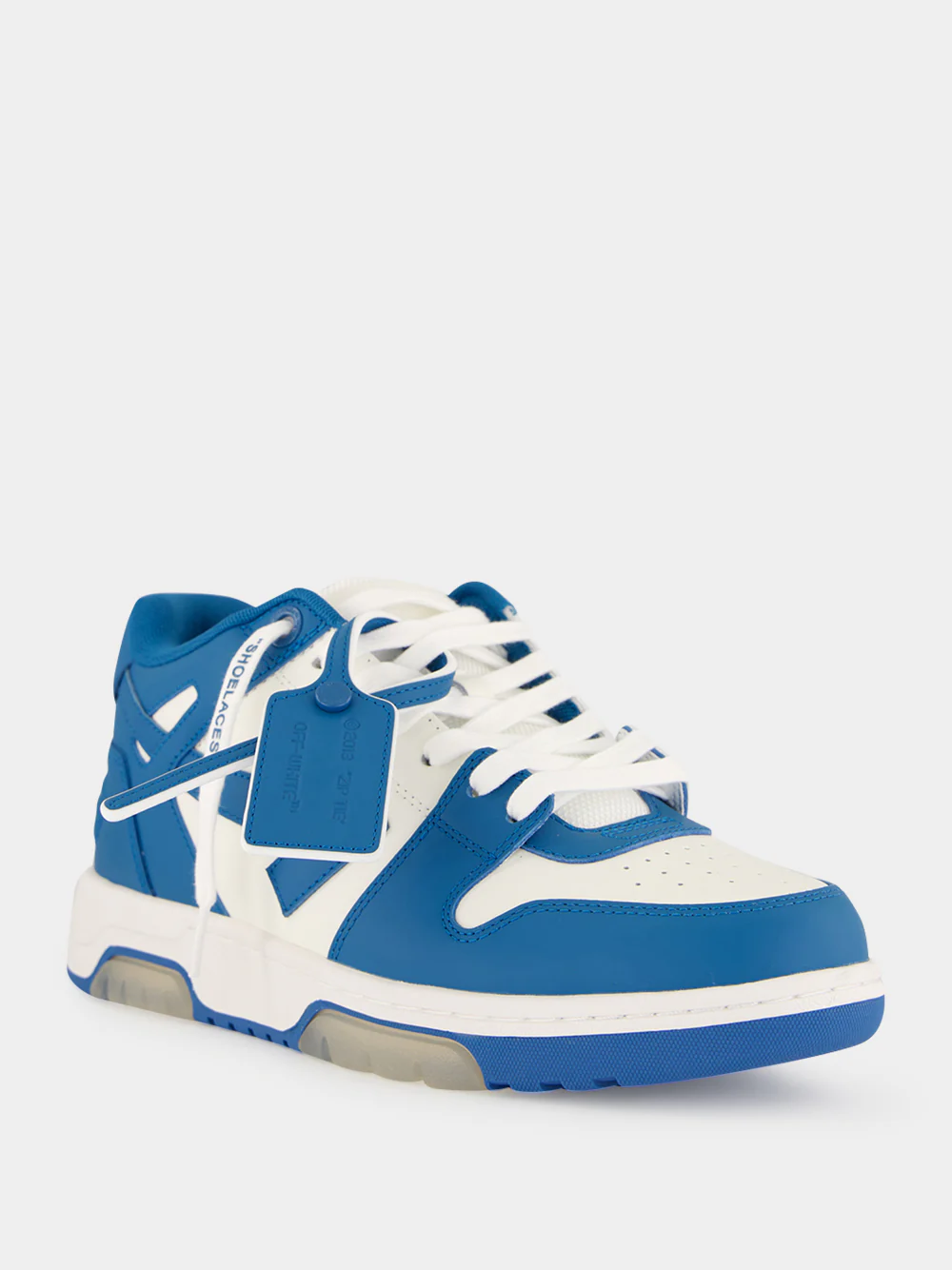White and Neo Blue Out Of Office Sneakers - Image 2