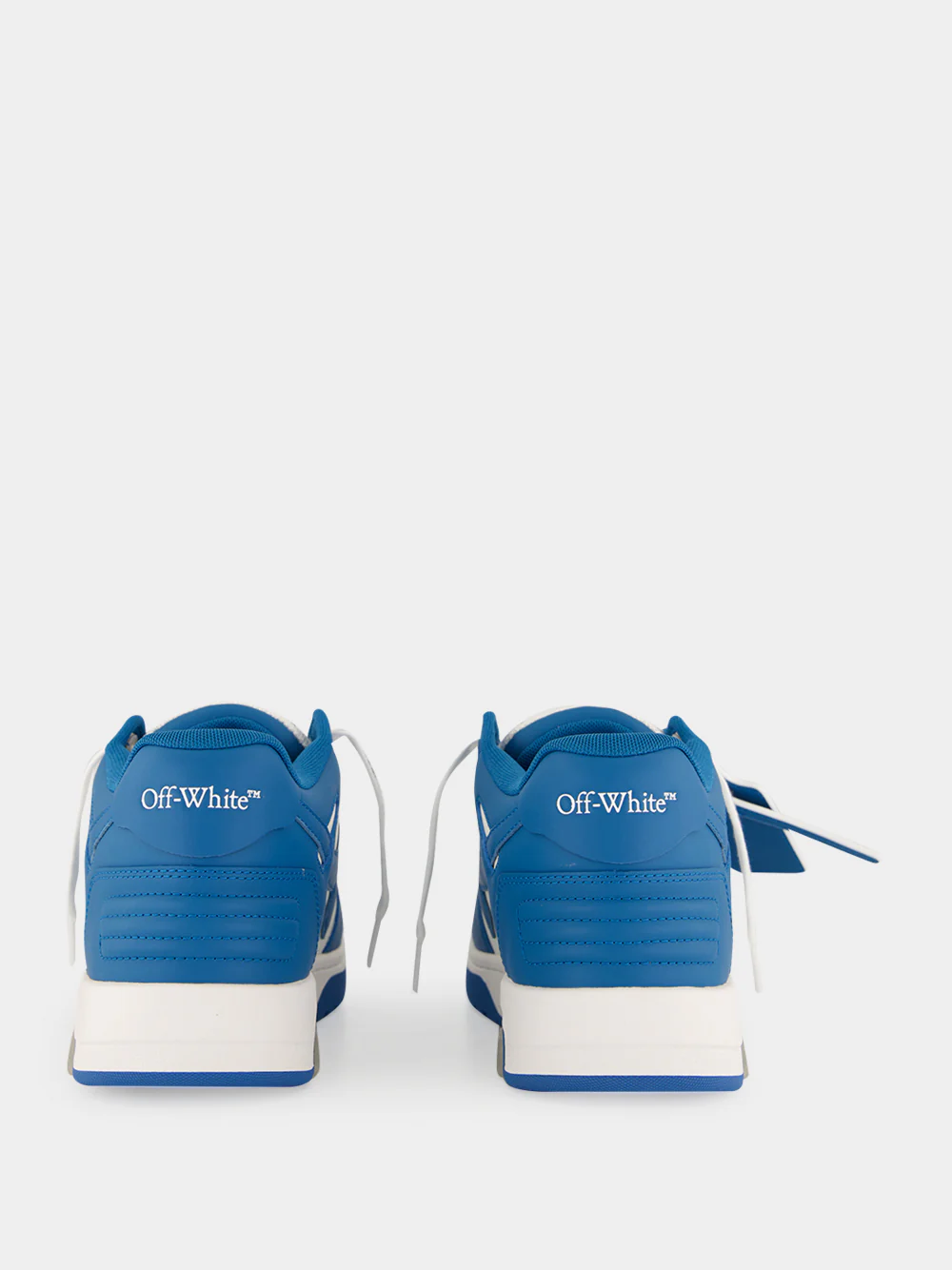 White and Neo Blue Out Of Office Sneakers - Image 5