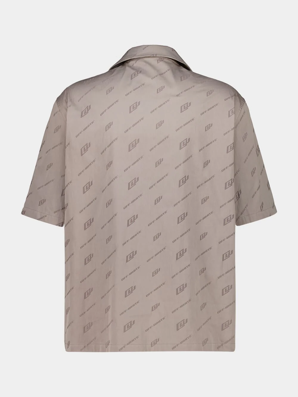 Stone Bowling Shirt in Cotton Nylon Jacquard - Image 2