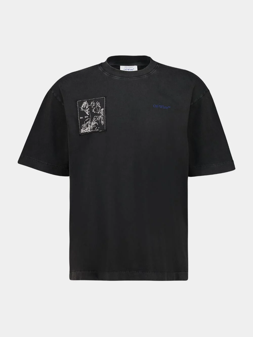 Vintage Black Faded Painting T-Shirt