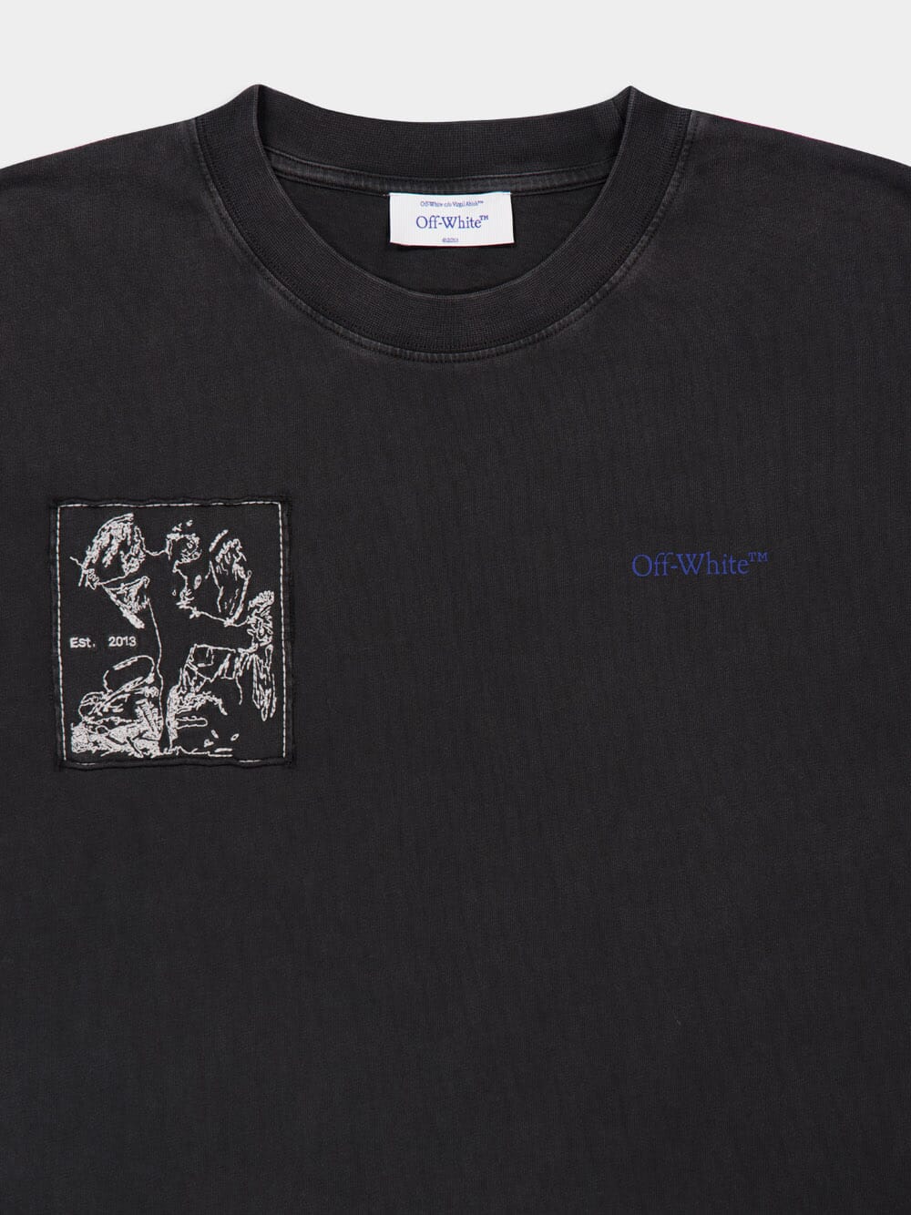 Vintage Black Faded Painting T-Shirt - Image 3