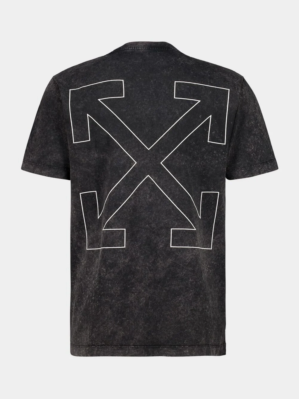 Vintage Black Outline Arrow Slim Fit T-Shirt - Image 2