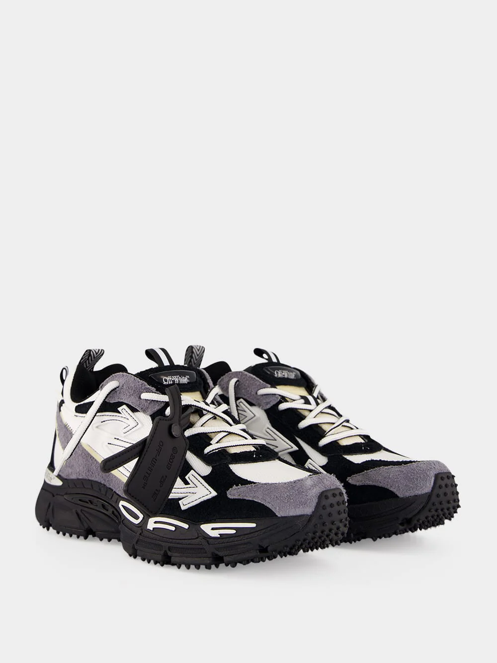 White and Black Be Right Back Sneakers - Image 3