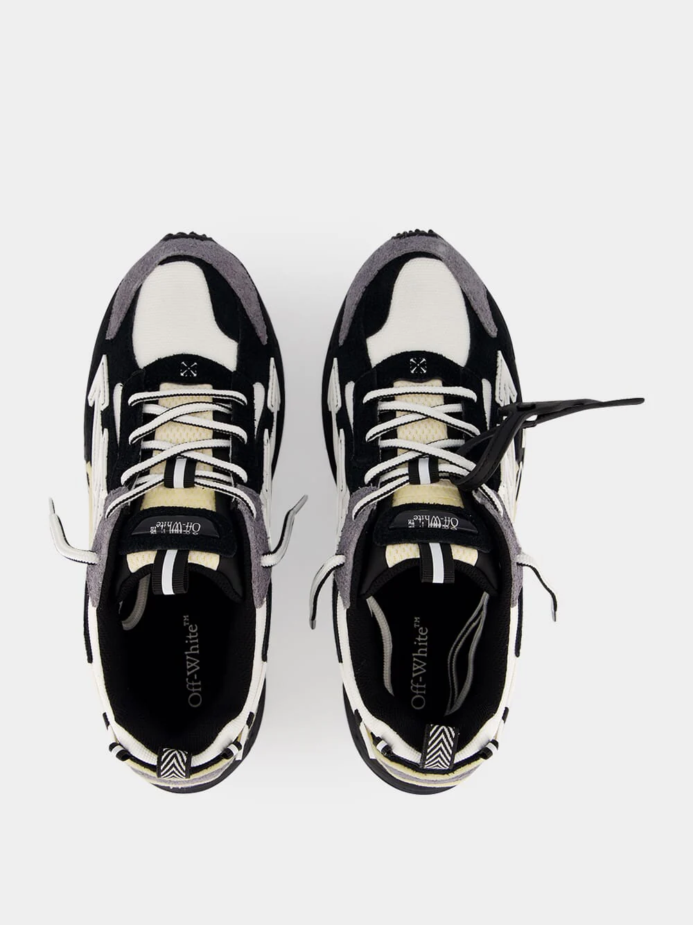 White and Black Be Right Back Sneakers - Image 4