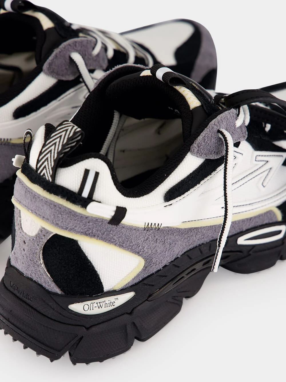 White and Black Be Right Back Sneakers - Image 6