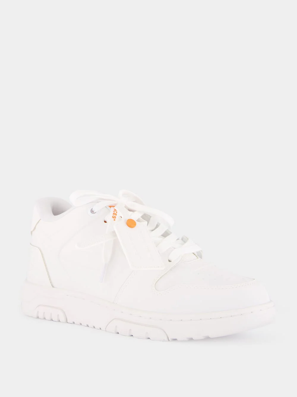 White and Orange Out of Office Molded Sneakers - Image 2