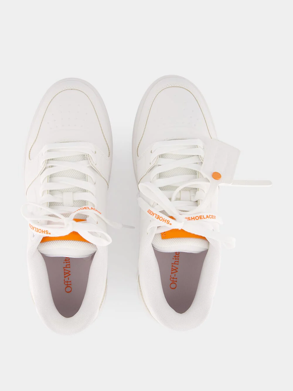 White and Orange Out of Office Molded Sneakers - Image 4
