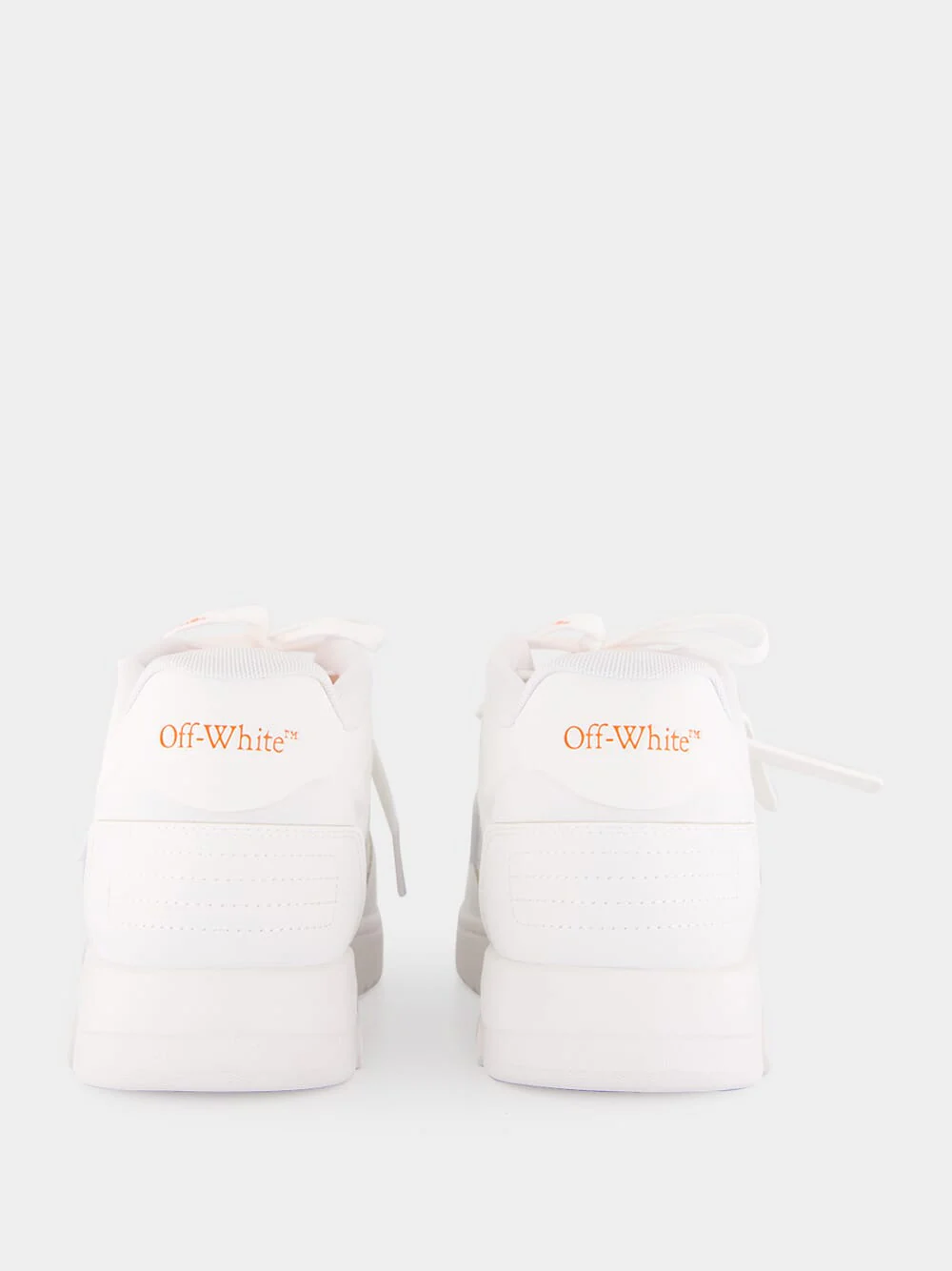 White and Orange Out of Office Molded Sneakers - Image 5