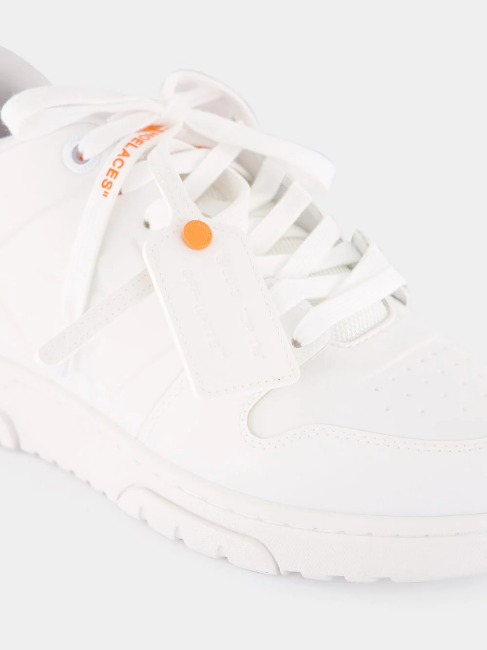 White and Orange Out of Office Molded Sneakers - Image 7