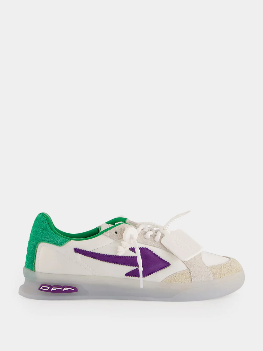 White and Purple End Of Play Sneakers