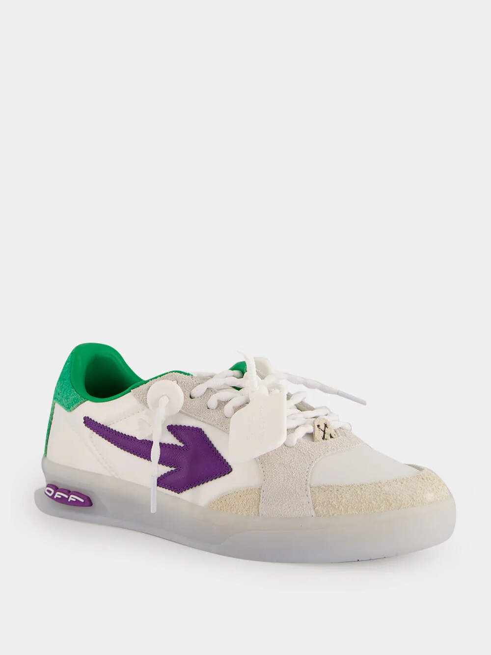 White and Purple End Of Play Sneakers - Image 2