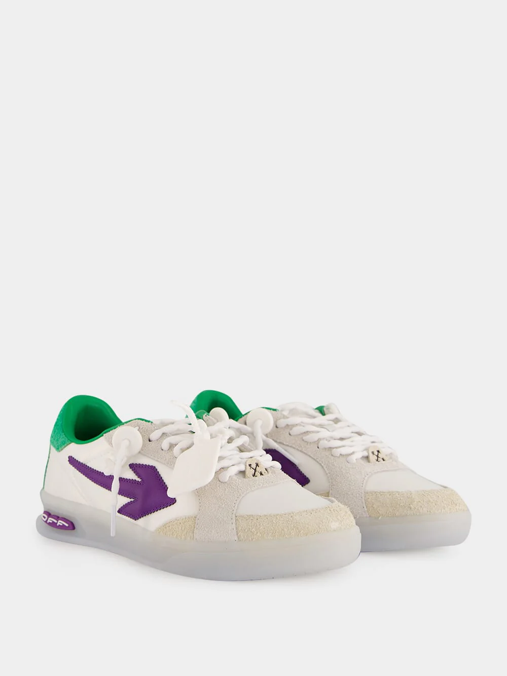 White and Purple End Of Play Sneakers - Image 3